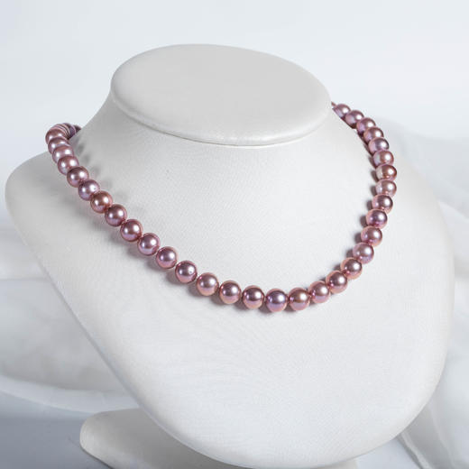 紫色淡水珍珠项链XL562 商品图1