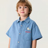 马克珍妮小狗假日男童软牛仔短袖衬衫2026年夏装新款560379 商品缩略图3