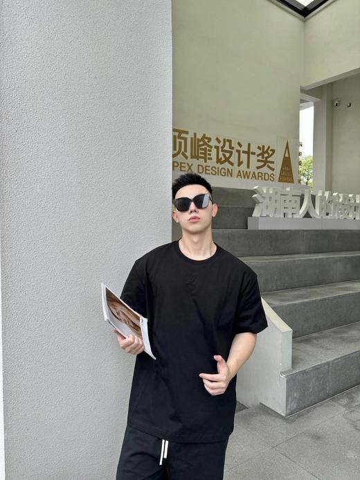 驴家 25ss压纹字母logo短袖T恤 三色可选 商品图2