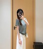F032501春季新款纯色定染工艺舒适百搭圆领打底短袖T恤 商品缩略图8