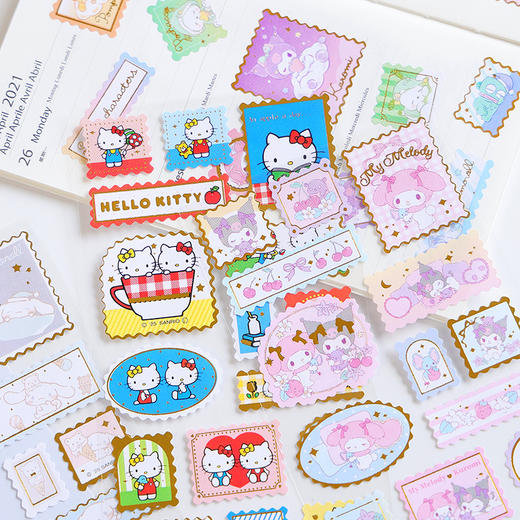 卡通凯蒂酱烫金邮票贴 商品图1