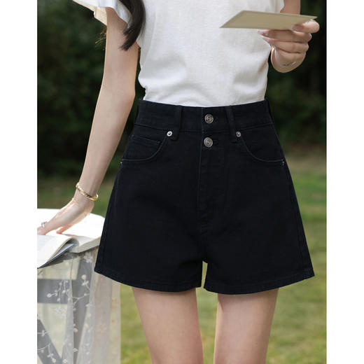 鹿向南【0328/20:00新品前1小时5折限量100件】黑色牛仔裤 商品图0