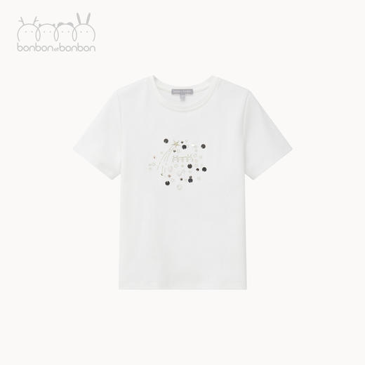 手工亮片针织T恤 商品图3