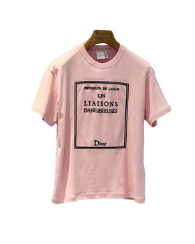 女款棉质刺绣宽松落肩短袖T恤fe010