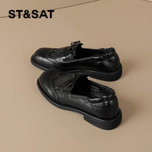 星期六26春新款英伦风蝴蝶结软底乐福鞋SSE1112C6Q 商品图2