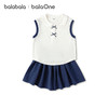 巴拉巴拉女童短袖套装儿童宝宝两件套2026新款夏装凉感舒适半开襟 商品缩略图4