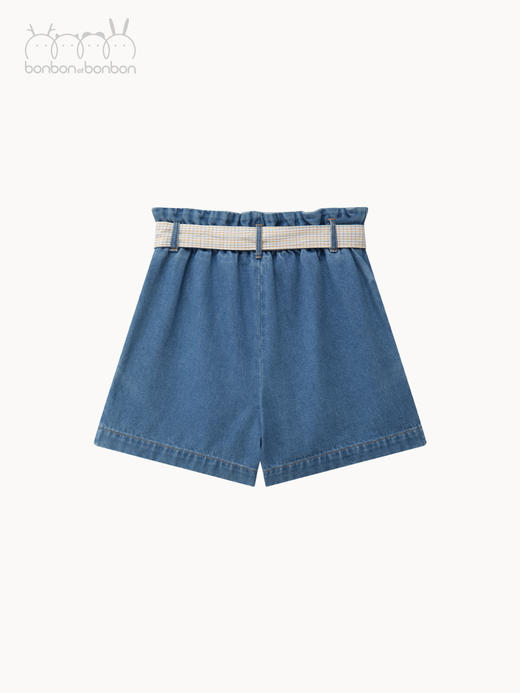 牛仔翻褶短裤 商品图4