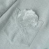 西子/花开无声醋酸莱赛尔娃娃领绣花口袋雾霾蓝衬衣/SYYH0093 商品缩略图1
