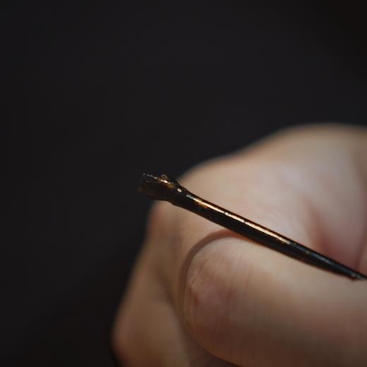 【沉华·点金大漆茶拨】金箔银箔漆器茶器 商品图6