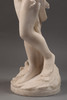 独角鹿西洋古董1907年法国雕塑家E. Thivier签名白色大理石精雕人物雕塑《沉思的小爱神》 商品缩略图7