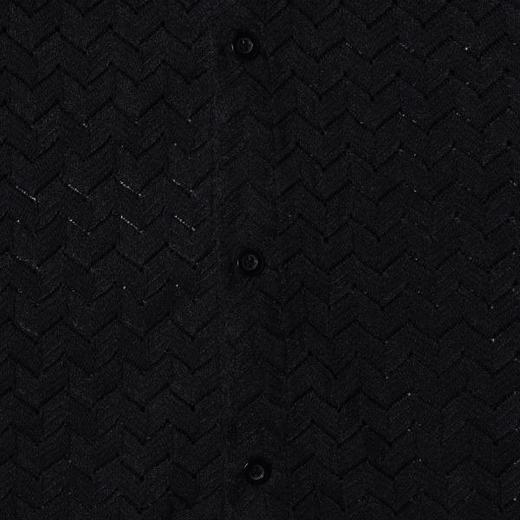 SDSA男装2026新款高贵轻奢高级感波浪肌理设计短袖衬衫百搭时尚 商品图4