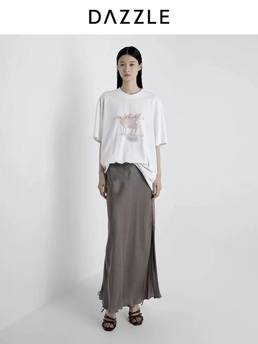 F032574夏季新款飞马刺绣圆领宽松休闲百搭短袖T恤 商品图7