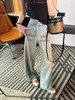 F032580复古做旧脏脏牛仔裤女新款柔软垂感宽松阔腿长裤 商品缩略图11