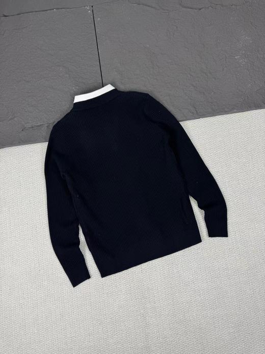 F032554假两件针织毛衣黑三角柔软亲肤针织衫男女同款 商品图4