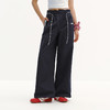 商场同款|森马休闲裤女夏季撞色长裤2026新款松弛感显腿长阔腿裤 商品缩略图2