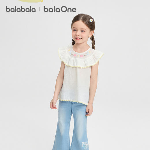 巴拉巴拉童装儿童短袖t恤女童2026新款夏卡通印花上衣基础百搭 商品图1