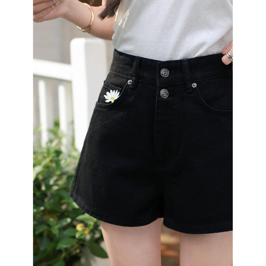 鹿向南【0328/20:00新品前1小时5折限量100件】黑色牛仔裤 商品图3