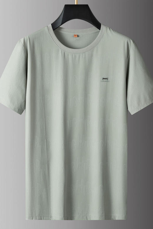 【DPS】大依优型大码男装夏季圆领短袖休闲运动简约透气凉感T恤上衣 商品图5