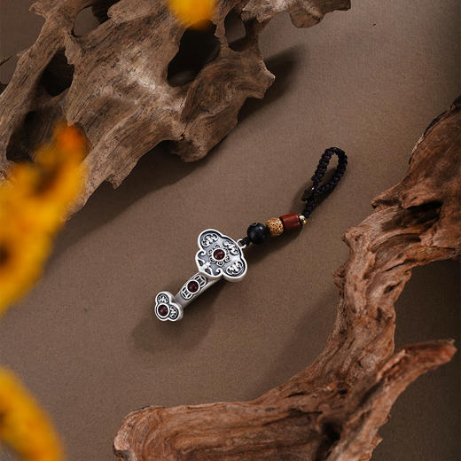 子佩集【岁月如意】银S999钥匙扣【BX0200067】小摆件如意2602 商品图1