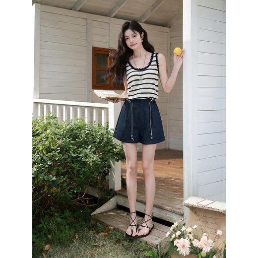 鹿向南【0328/20:00新品前1小时7折限量100件】蓝色休闲裤 商品图3