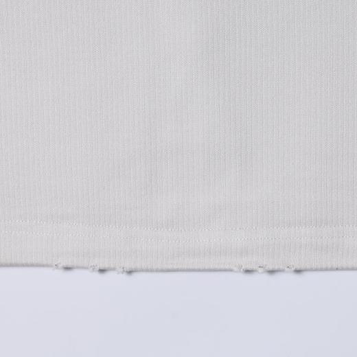 SDSA男装2026新款高贵轻奢时尚简约纯色领口磨破设计圆领短袖T恤 商品图3