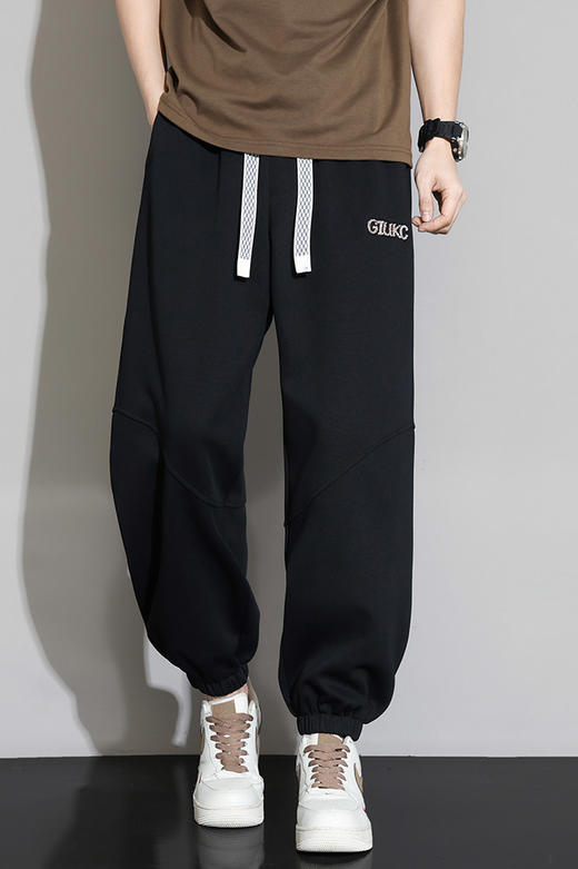 【DYF】大依优型大码男装夏季棉质长裤休闲裤潮流百搭系绳收口裤305斤 商品图5