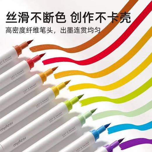 mideer弥鹿儿童水性双头马克笔48色套装绘画涂色笔 商品图4