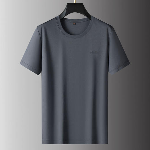 【DPS】【莫代尔】大依优型大码男装圆领纯色短袖T恤透气舒适百搭上衣 商品图2