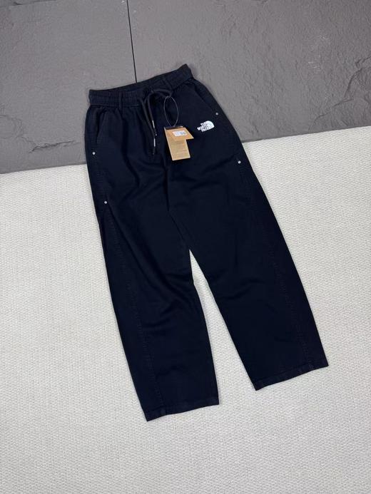 F032533春季新款男款字母万针刺绣针织弯刀直筒廓形牛仔休闲长裤 商品图4