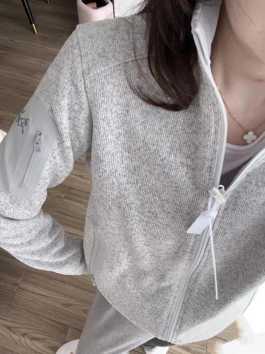 F032507新款户外吸湿排汗修身弹力运动保暖立领抓绒衫情侣款外套 商品图4