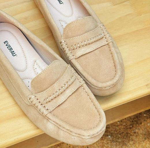 【澳洲品牌】EVERAU 乐福鞋豆豆鞋牛皮拼接真皮复古色EA1030 商品图5