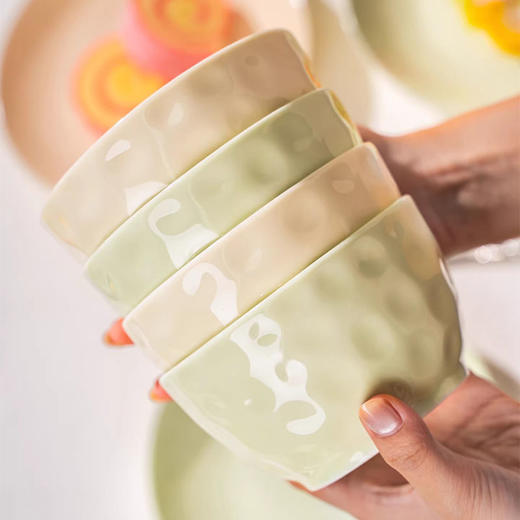 孟垣 法式奶油风餐具16件套 可进微波 釉下彩 瓷质厚实 商品图3