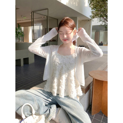 <曾小咸推荐>韩系开衫内搭吊带背心两件 商品图2