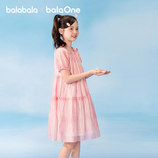 【balaOne】巴拉巴拉童装儿童裙子女童公主连衣裙2026夏新款甜美 商品图2