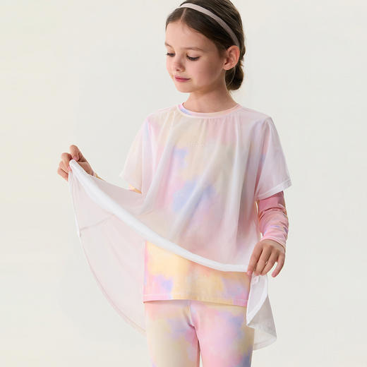 马克珍妮雾粉星芒女童凉感防晒仙女T恤2026年夏装新款560788 商品图1