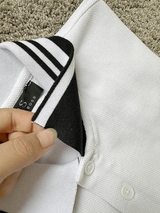 THS-限时 bos家 男士珠地网眼舒适透气翻领polo 4色 AH2515 商品图12