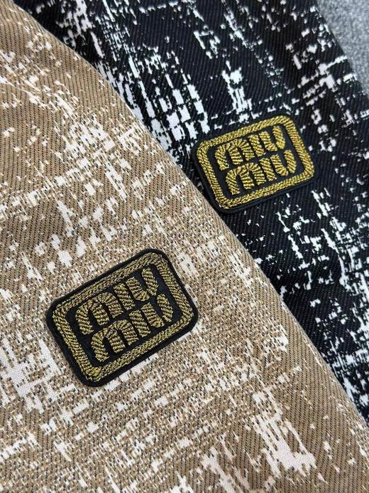 F032546宽松直筒剪裁绳松紧腰设计男女同款美式扎染休闲裤 商品图8