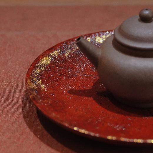 【赤壁霞光非遗大漆盘】金箔朱漆茶盘 商品图2