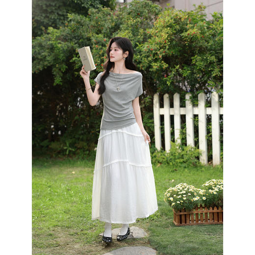 鹿向南【0328/20:00新品前一小时7折】灰色T恤 商品图2