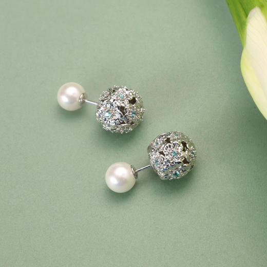 ARSIS 丨 繁绮系列 繁花绣球两戴耳钉 商品图6