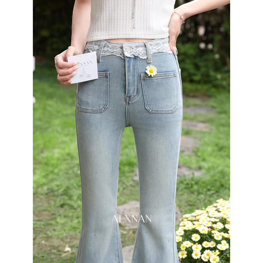 鹿向南【0328/20:00新品前1小时7折限量100件】蓝色牛仔裤 商品图4