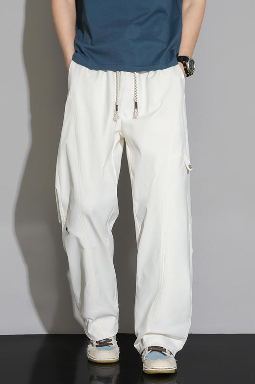 【DYF】大依优型大码男装夏季休闲裤长裤子阔腿裤弹力百搭加肥加大 商品图5