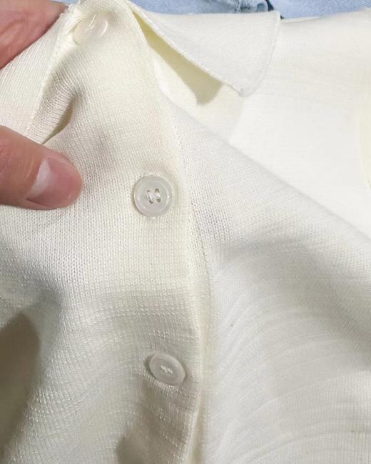 F032525春夏新款休闲百搭翻领领口小马刺绣针织Polo衫T恤 商品图8