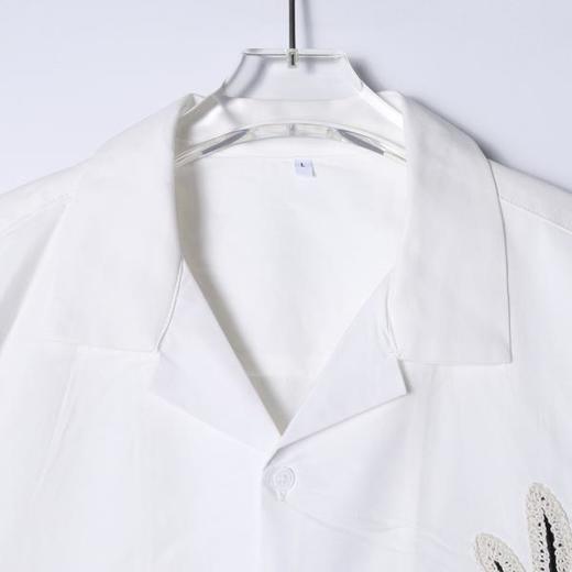 46736SDSA男装2026新款高贵轻奢夏日度假风椰树设计短袖衬衫百搭上衣 商品图5