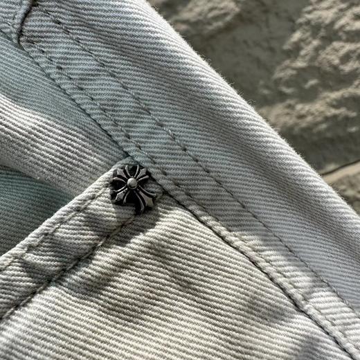 F032517不规则分布十字贴布风格侧排十字架休闲长裤卫裤 商品图11