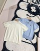 F032525春夏新款休闲百搭翻领领口小马刺绣针织Polo衫T恤 商品缩略图1