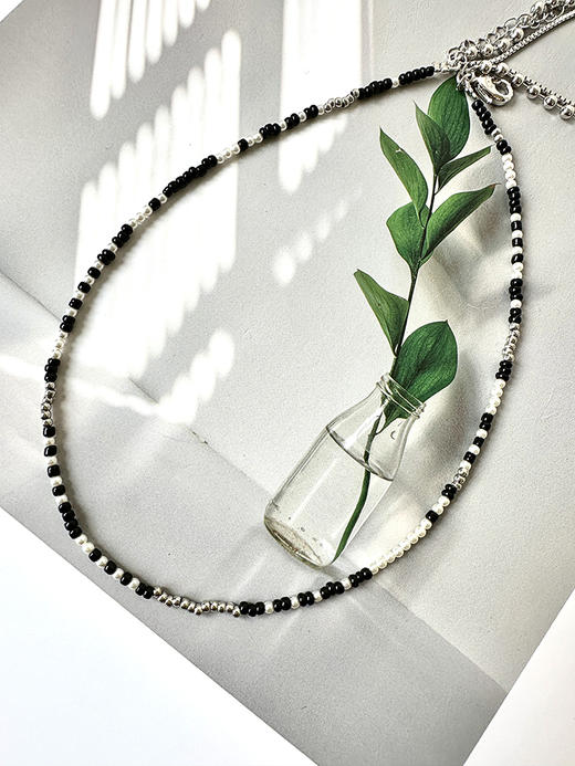 THS-无 香家 中古三层无需搭配的多链条项链 CU1343 商品图6