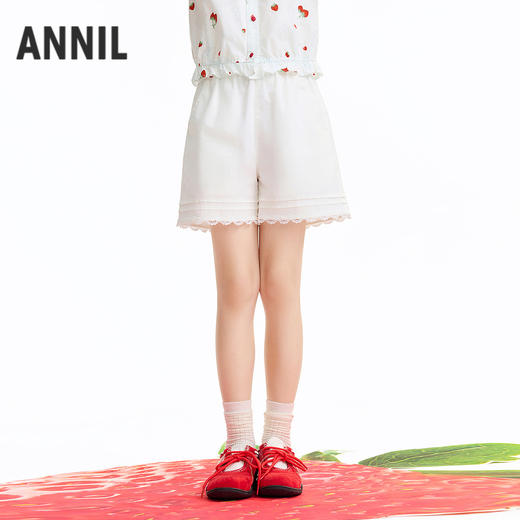 女童全腰梭织短裤夏季新款安奈儿童装EG626591 商品图1