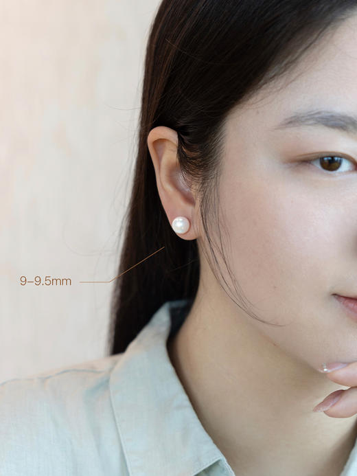 鹿鸣精品珠宝 | 极光淡水珍珠耳钉 商品图6