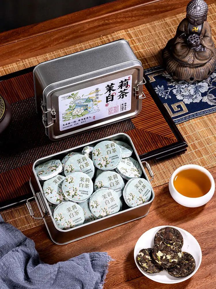 茉莉白茶/玫瑰红茶 ，花香在口腔绽放，3斤花窨1斤茶，七次窨制【G】